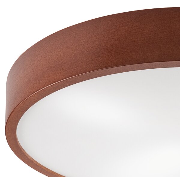 Stropní svítidlo NATURAL 4xE27/60W/230V pr. 57,5 cm borovice/hnědá
