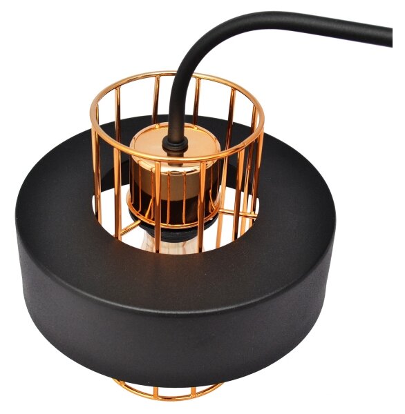 Nástěnná lampa VOLTA 1xE27/15W/230V 34 cm černá/rose gold