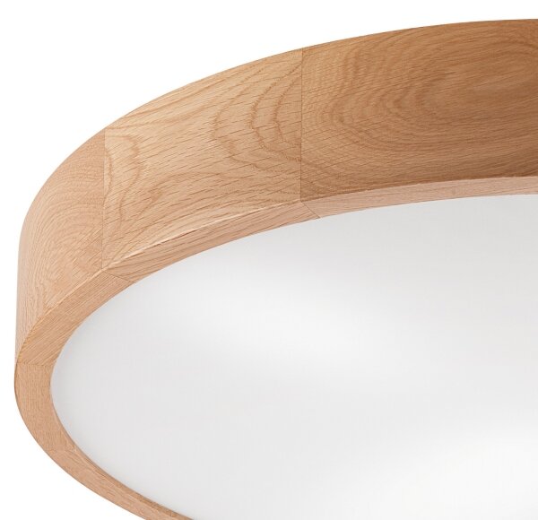 Stropní svítidlo OAK 4xE27/60W/230V pr. 57,5 cm dub