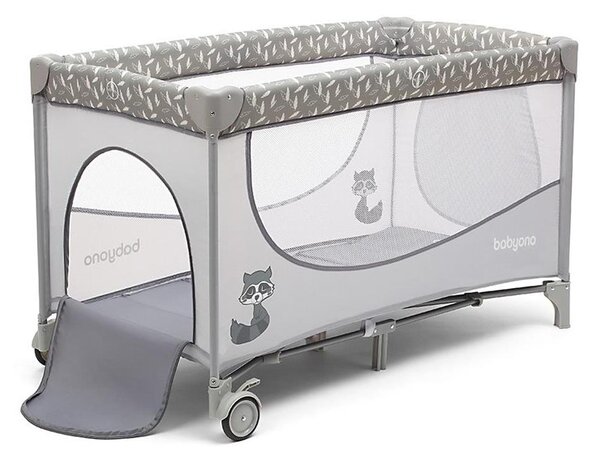 BabyOno - Cestovní postýlka BASIC šedá