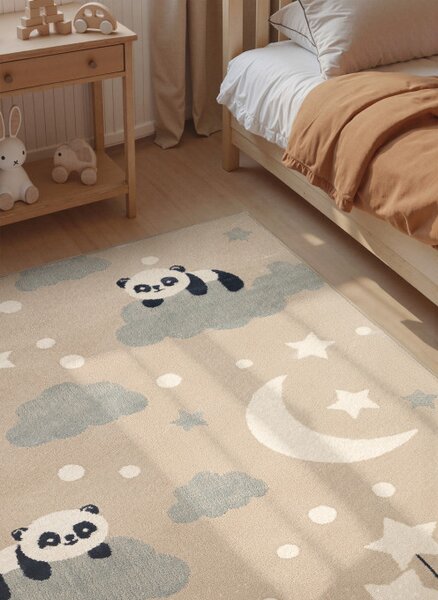 Koberec Hanse Home ADVENTURES DREAMY PANDA béžový / krémový