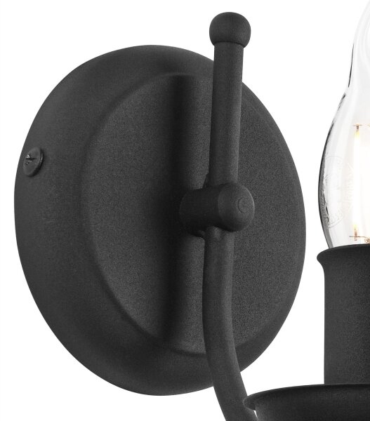 Nástěnná lampa LUCY 1xE14/60W/230V černá