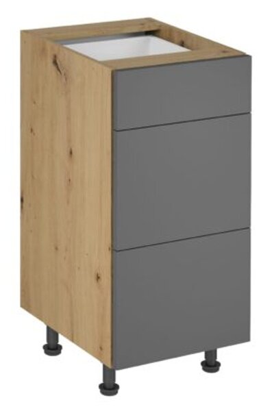 Kuchyňská skříňka LANGEN D40S3 Dub artisan/šedá