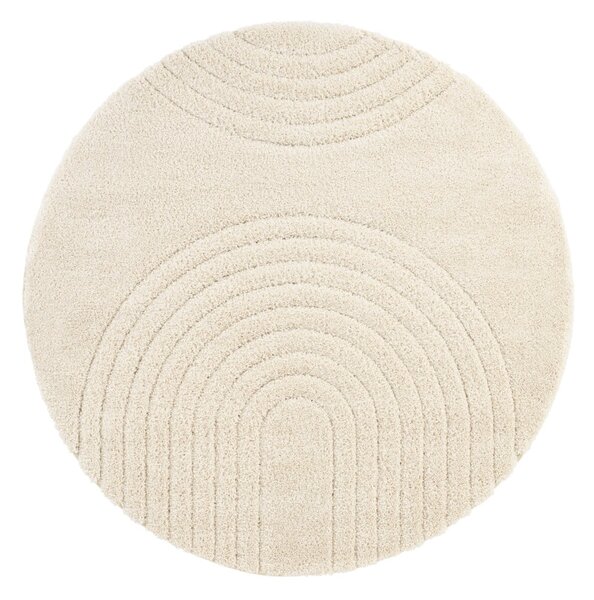 Krémově bílý koberec Mint Rugs Norwalk Fergus, ø 160 cm
