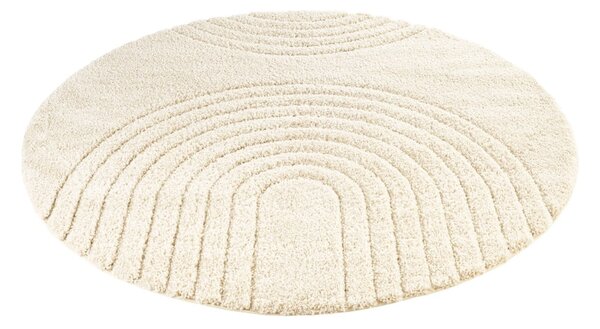 Krémově bílý koberec Mint Rugs Norwalk Fergus, ø 160 cm
