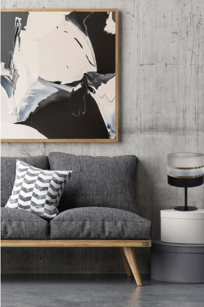 Stolní lampa CORAL 1xE27/60W/230V černá/šedá