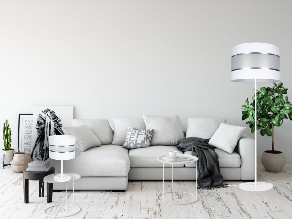 Stolní lampa CORAL 1xE27/60W/230V bílá