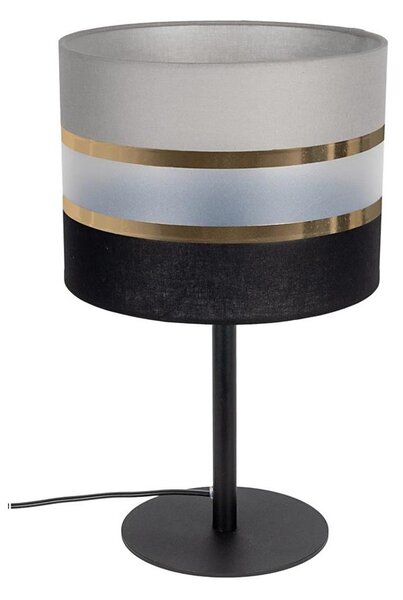 Stolní lampa CORAL 1xE27/60W/230V černá/šedá