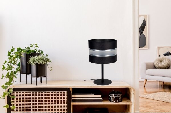 Stolní lampa CORAL 1xE27/60W/230V černá
