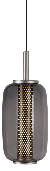 Závěsná svítidlo ANTIDARK, Midnight, stmívatelné, Šedá, Obývací pokoj, Sklo, Design