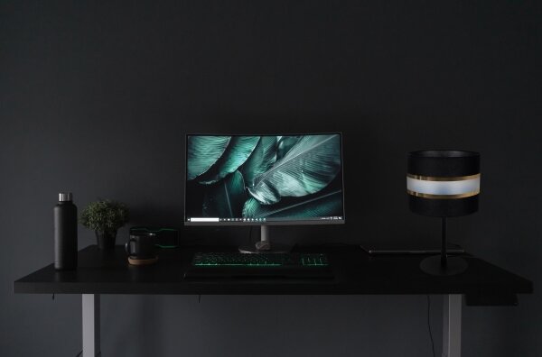 Stolní lampa CORAL 1xE27/60W/230V černá