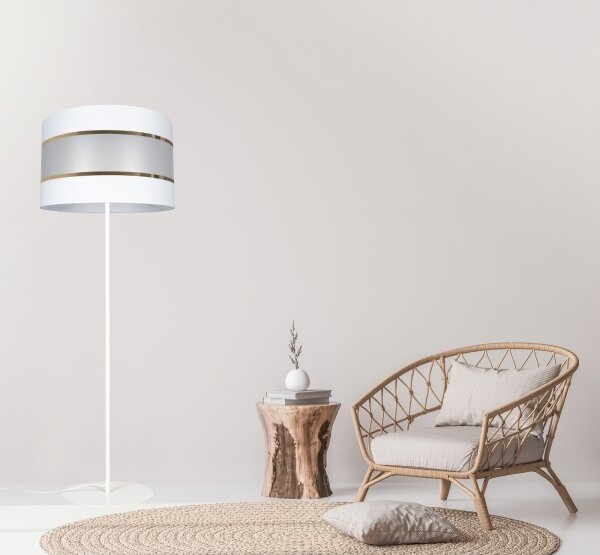 Stojací lampa CORAL 1xE27/60W/230V bílá