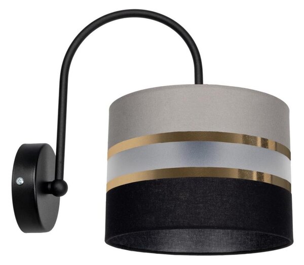 Nástěnné svítidlo CORAL 1xE27/60W/230V černá/šedá
