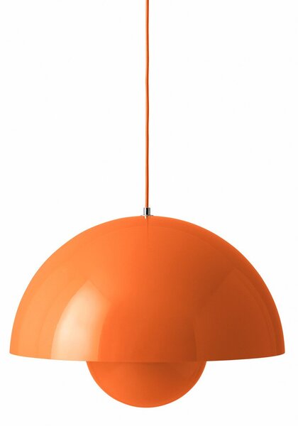 Závěsná svítidlo &Tradition, Flowerpot VP2, stmívatelné, Oranžová, Obývací pokoj, Hliník, Design