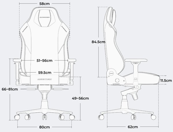 Herní židle DXRacer MARTIAN XL Triangle s elektrickým ovládáním, masáží a ventilací, černo-červená