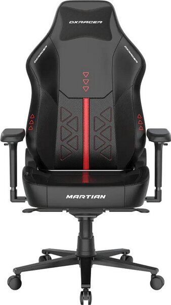 Herní židle DXRacer MARTIAN XL Triangle s elektrickým ovládáním, masáží a ventilací, černo-červená