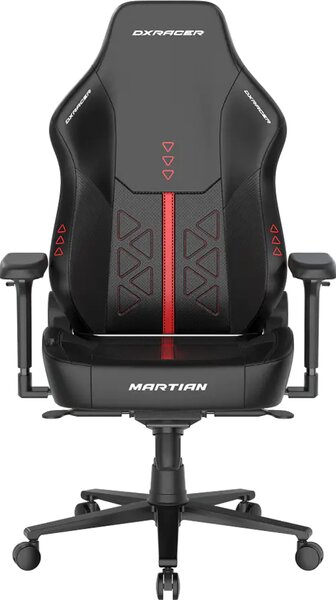Herní židle DXRacer MARTIAN XL Triangle s elektrickým ovládáním, masáží a ventilací, černo-červená