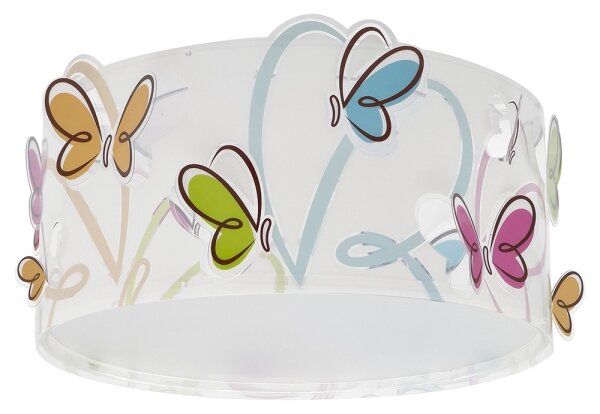 Dalber 62146 - Dětské stropní svítidlo BUTTERFLY 2xE27/60W/230V