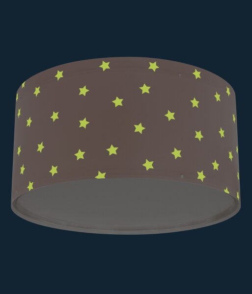 Dalber 82216S - Dětské stropní svítidlo STAR LIGHT 2xE27/60W/230V růžová