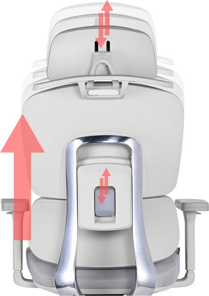 Mercury Ergonomická kancelářská židle DAKOTA GREY, šedé plasty