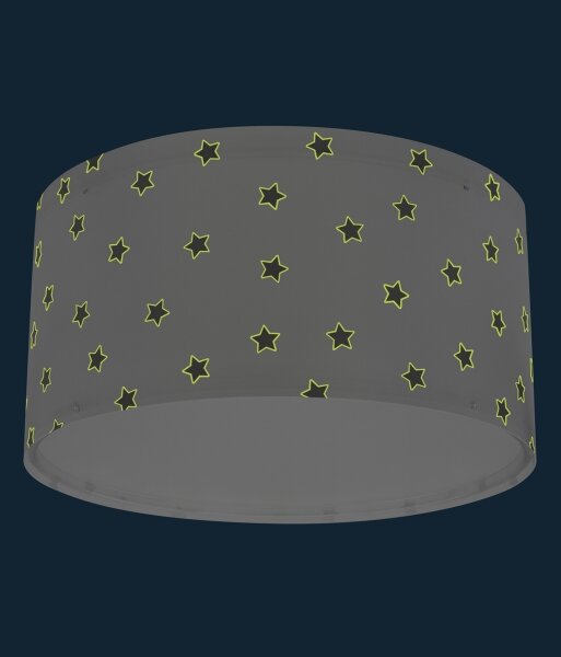 Dalber 82216B - Dětské stropní svítidlo STAR LIGHT 2xE27/60W/230V bílá