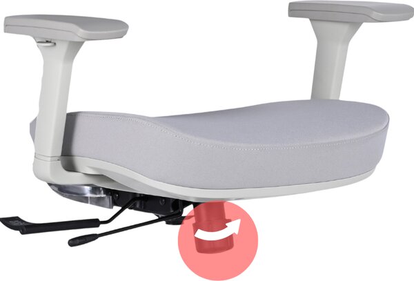 Mercury Ergonomická kancelářská židle DAKOTA GREY, šedé plasty