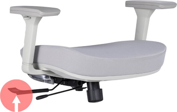Mercury Ergonomická kancelářská židle DAKOTA GREY, šedé plasty
