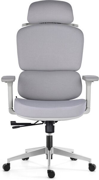 Mercury Ergonomická kancelářská židle DAKOTA GREY, šedé plasty