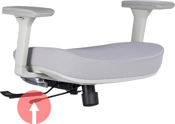 Mercury Ergonomická kancelářská židle DAKOTA GREY, šedé plasty