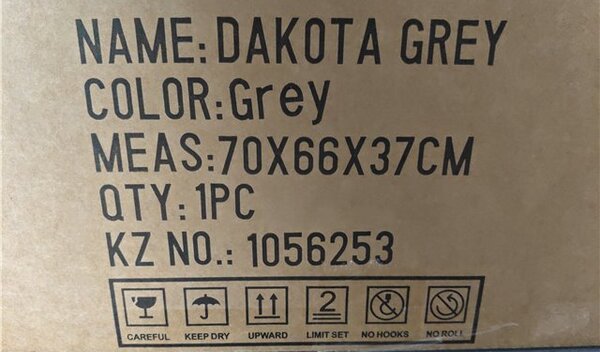 Mercury Ergonomická kancelářská židle DAKOTA GREY, šedé plasty