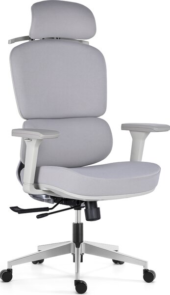 Mercury Ergonomická kancelářská židle DAKOTA GREY, šedé plasty