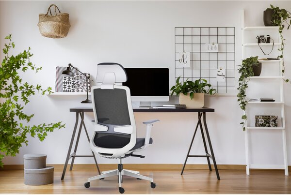 Mercury Ergonomická kancelářská židle DORA černá/šedá