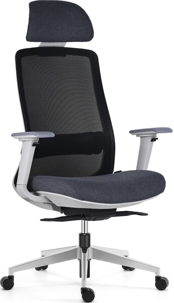 Mercury Ergonomická kancelářská židle DORA černá/šedá