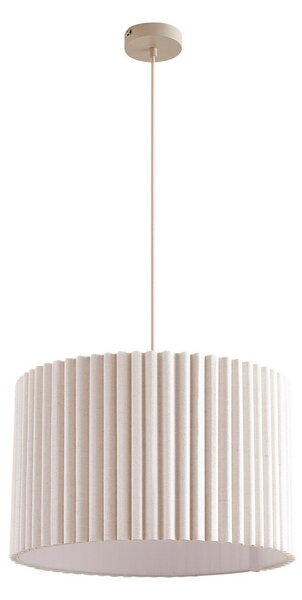 Závěsná svítidlo Lindby, Libbie, stmívatelné, Béžová, Obývací pokoj, Tkanina / Textil, Skandinávský