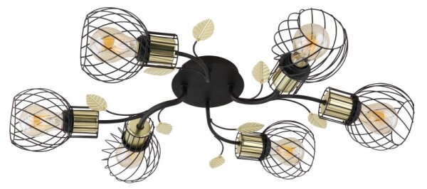 Globo 54113-6D - Přisazený lustr LALLY 6xE27/40W/230V