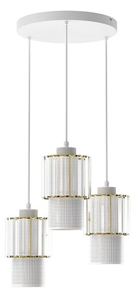 Lustr na lanku BLANCO 3xE27/60W/230V bílá