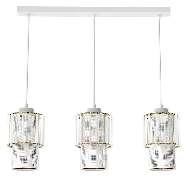 Lustr na lanku BLANCO 3xE27/60W/230V bílá