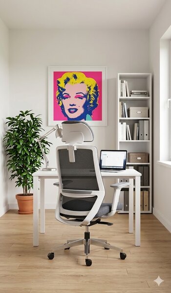 Mercury Ergonomická kancelářská židle COLORADO černá/šedá