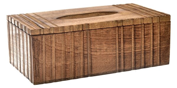 InDecor Box na kapesníky z mangového dřeva, 27 x 14,5 x 9,5 cm