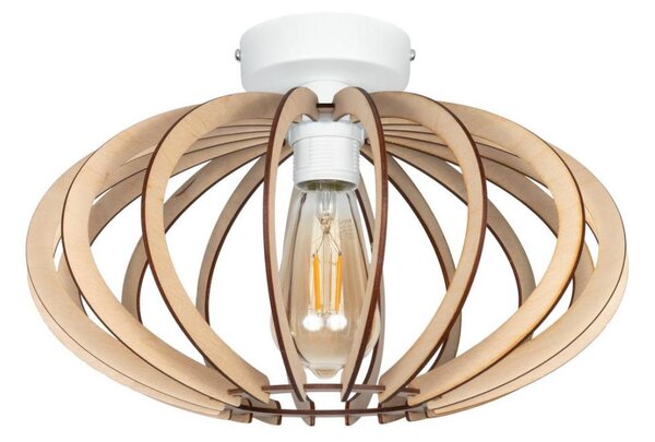 Přisazený lustr EARTH 1xE27/60W/230V bílá/béžová
