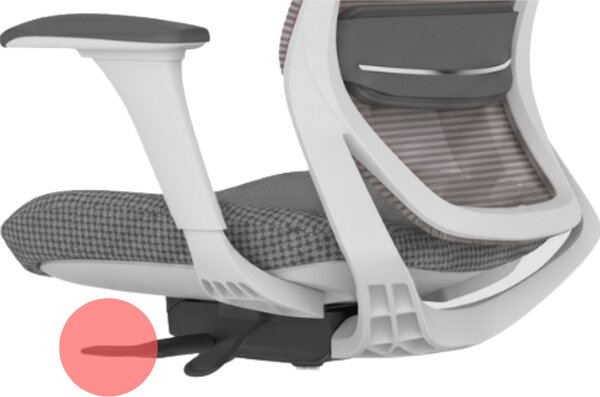 Mercury Ergonomická kancelářská židle SWIFT šedý plast, světle šedá látka
