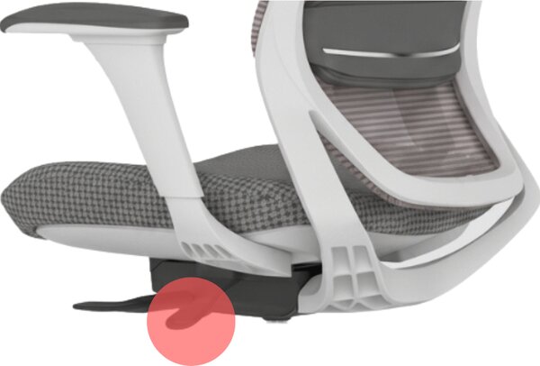 Mercury Ergonomická kancelářská židle SWIFT šedý plast, světle šedá látka