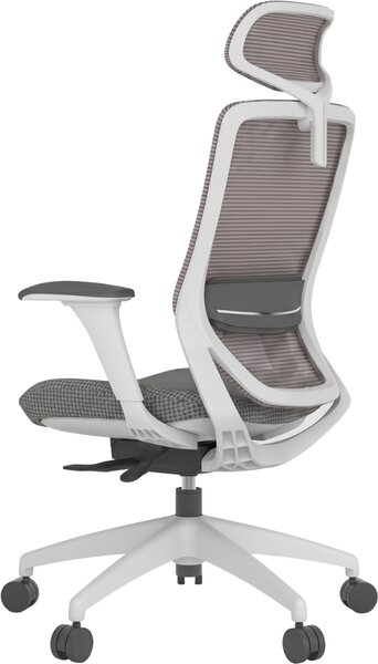 Mercury Ergonomická kancelářská židle SWIFT šedý plast, světle šedá látka