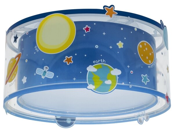 Dalber 41346 - Dětské stropní svítidlo PLANETS 2xE27/60W/230V