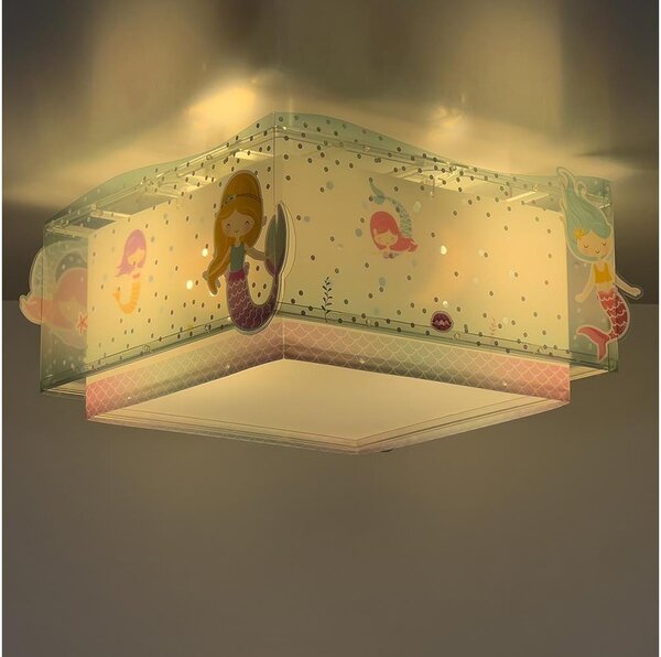 Dalber 63446 - Dětské stropní svítidlo MERMAIDS 2xE27/60W/230V