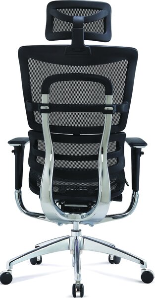 Mercury Ergonomická kancelářská židle ORION JNS-801, W-11 černá (hladká síťovina), leštěný kříž