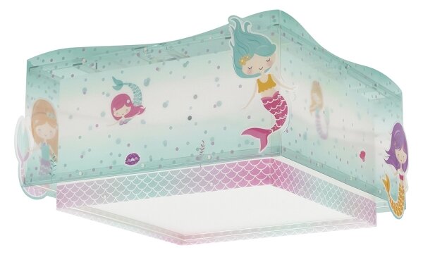 Dalber 63446 - Dětské stropní svítidlo MERMAIDS 2xE27/60W/230V