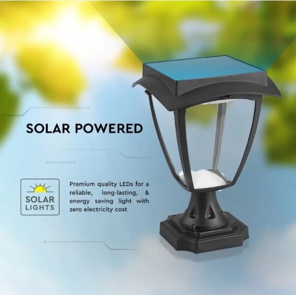 LED Solární lampa LED/2W/3,7V 3000/6000K IP65 2200 mAh