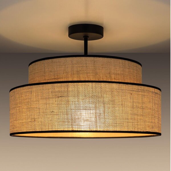 Přisazený lustr BOHO 1xE27/60W/230V pr. 40 cm béžová