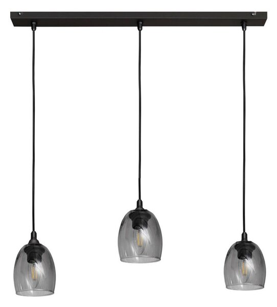 Lustr na lanku BRILLANT 3xE27/15W/230V šedá